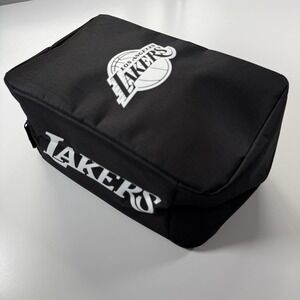 Los Angeles LAKERS Full Zip Sneaker Shoe Bag Black Tote Basketball Giveaway Rare